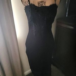 Black lace chic cocktail dress! Super sexy!